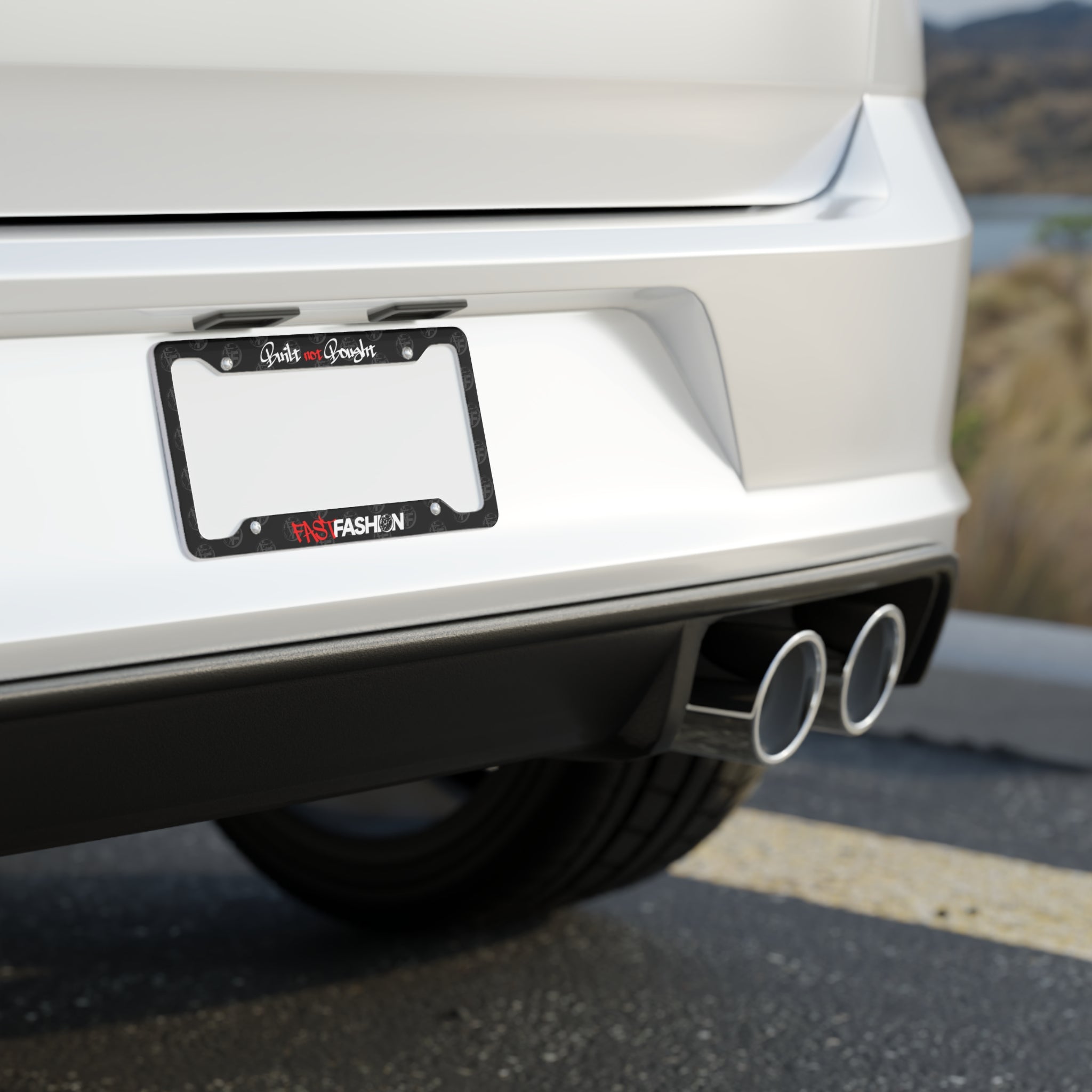 Built not Bought License Plate Frame