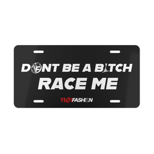 Race Me Vanity Plate