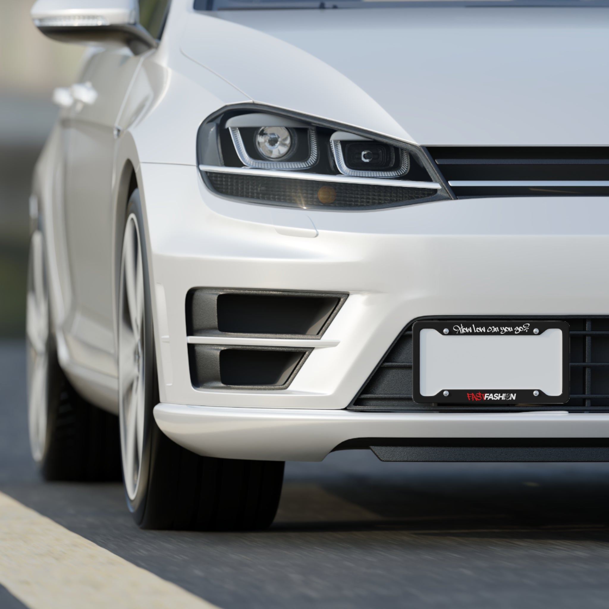 "How Low Can You Go?" Plate Frame