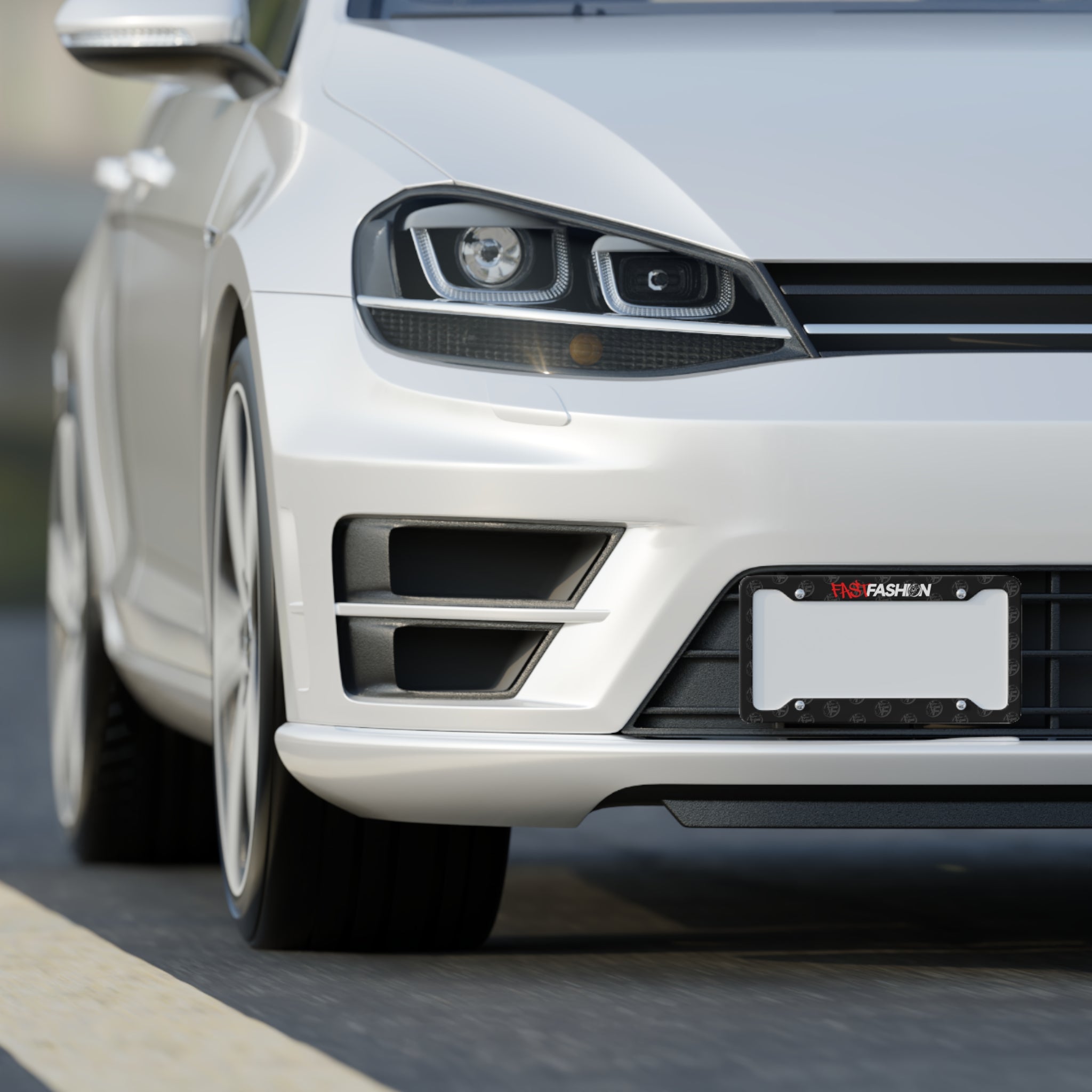 Fast Fashion Logo License Plate Frame