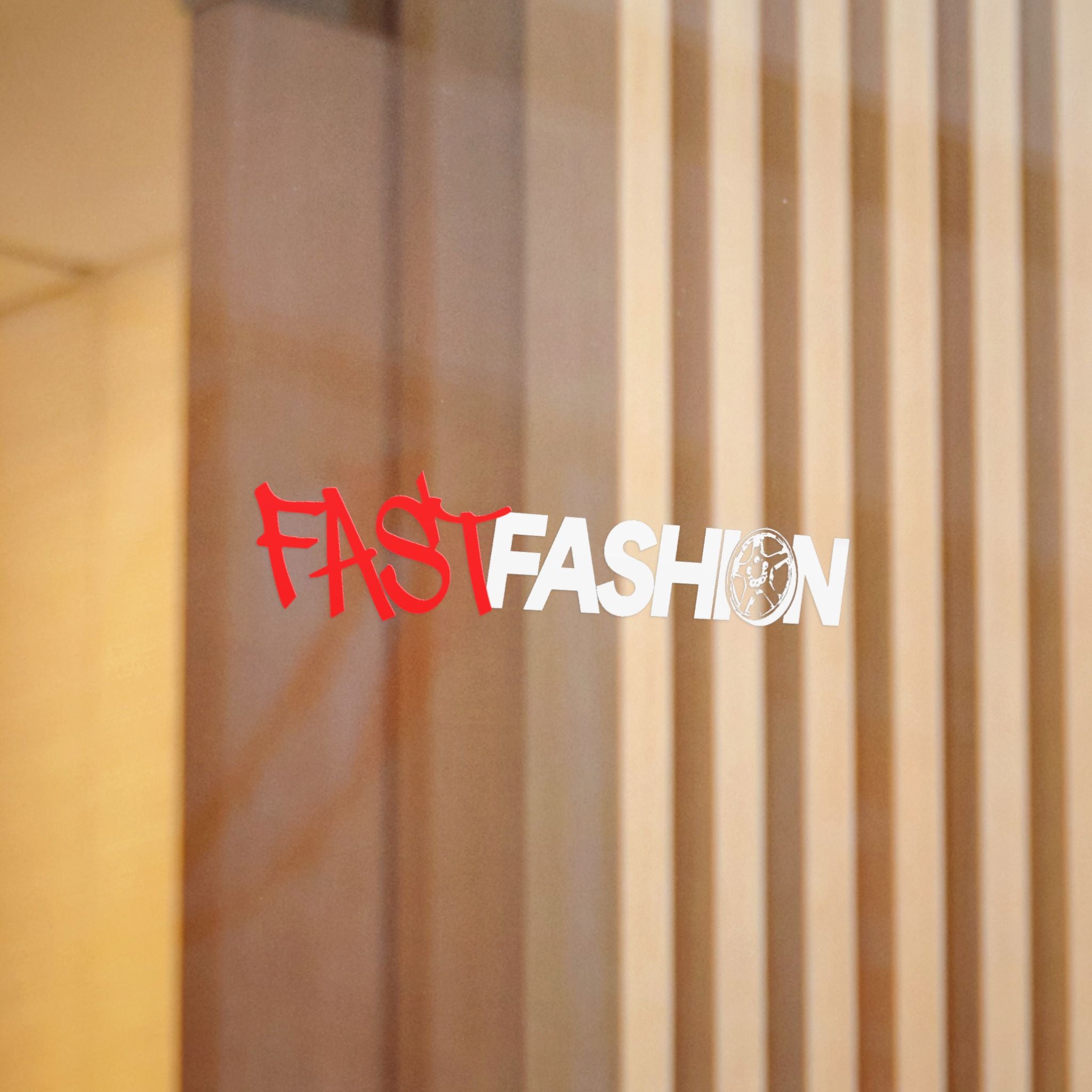 Fast Fashion Full Logo Transfer Sticker