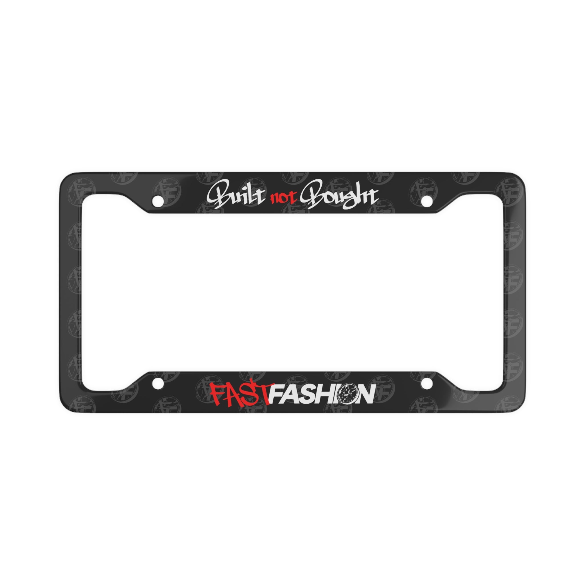 Built not Bought License Plate Frame