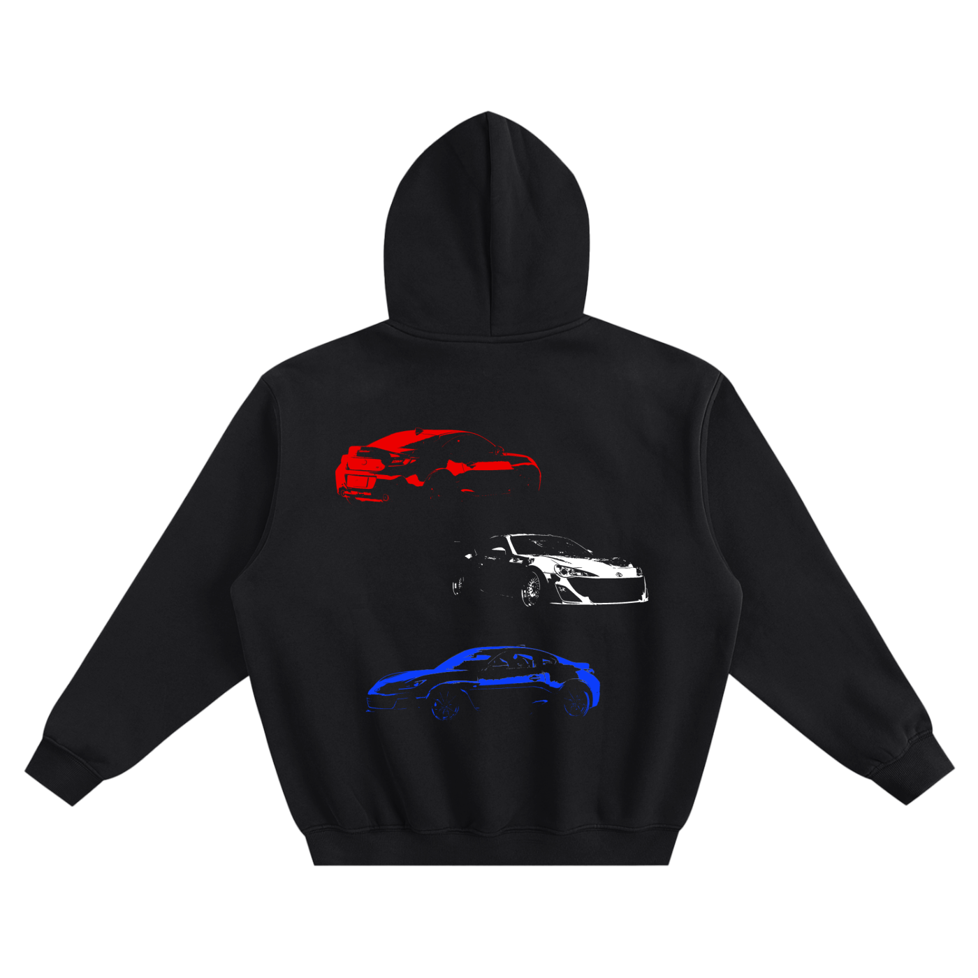 Toyobaru Trinity Hoodie (red white and blue)